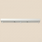 Platine de plafond en barre blanche pour suspensions multiples