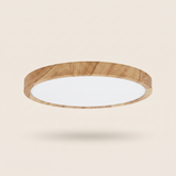 Plafonnier Éclipse coque imitation bois