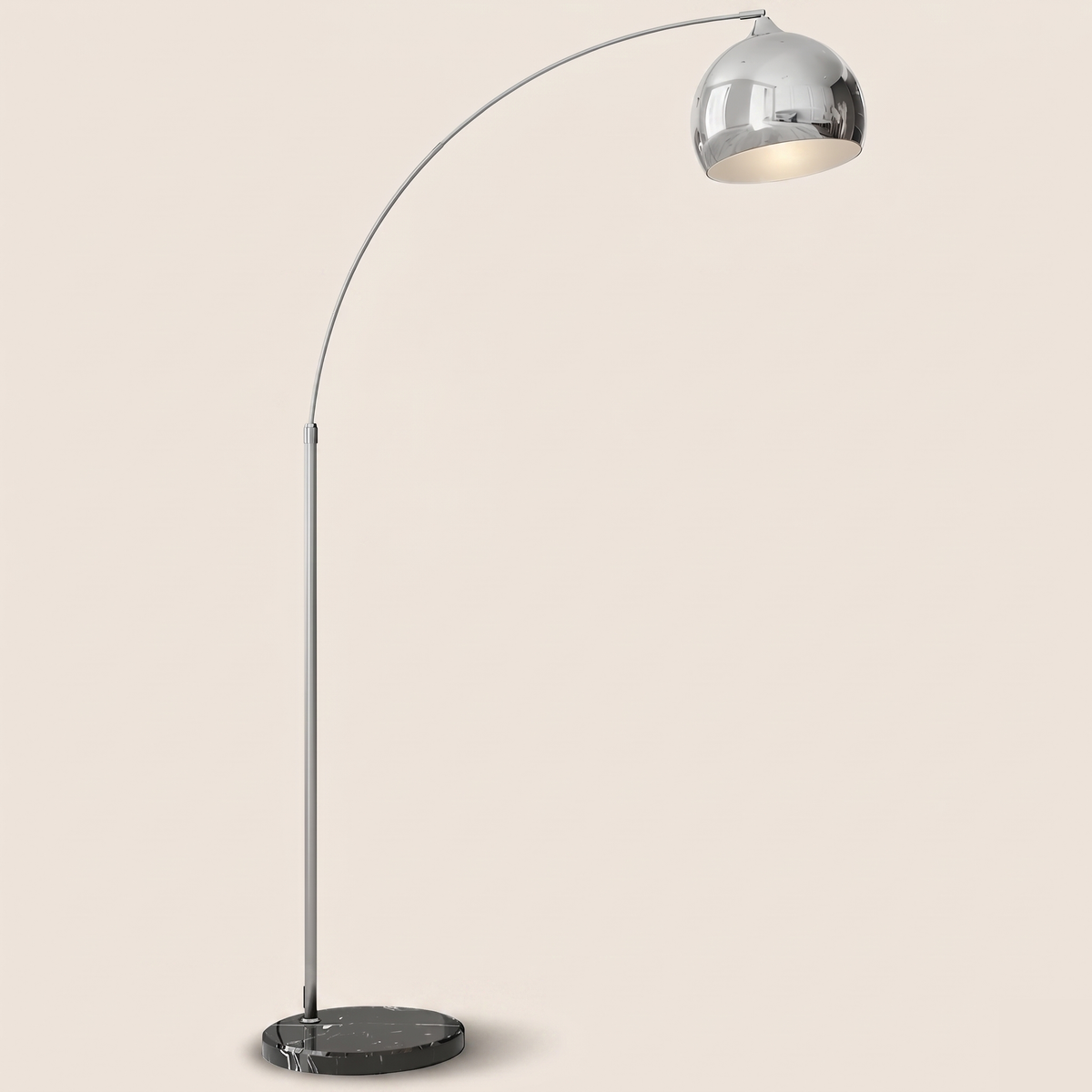 Lampadaire métal et marbre