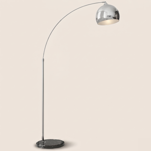 Lampadaire métal et marbre