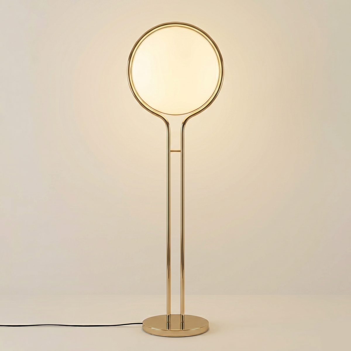 Lampadaire acrylique et métal nordique