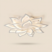 Lustre acrylique et métal moderne
