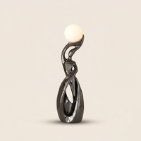 Sculpture lumineuse scandinave en résine