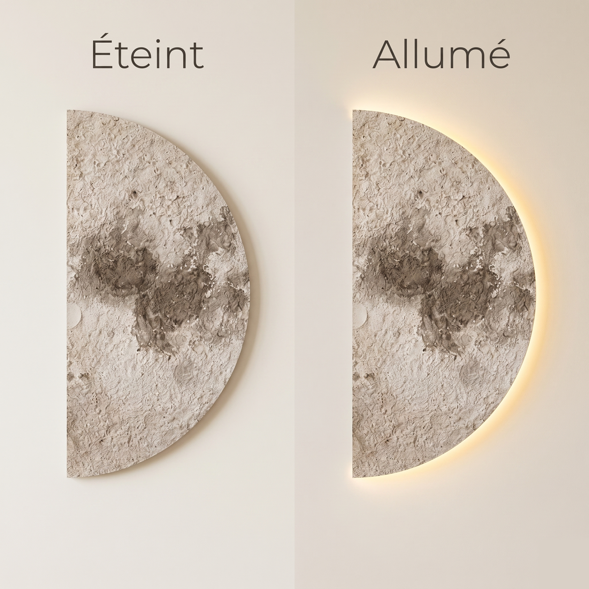 Applique murale lune décorative
