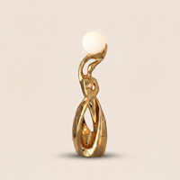 Sculpture lumineuse scandinave en résine