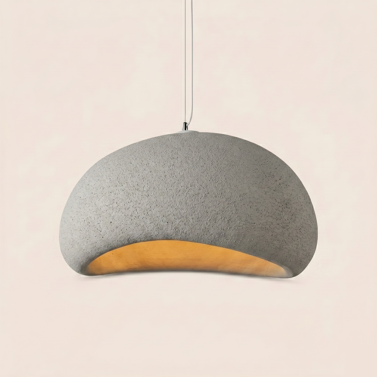 Lustre métal wabi-sabi