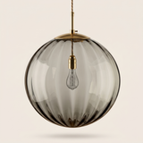 Suspension Bulle coloris gris fumé