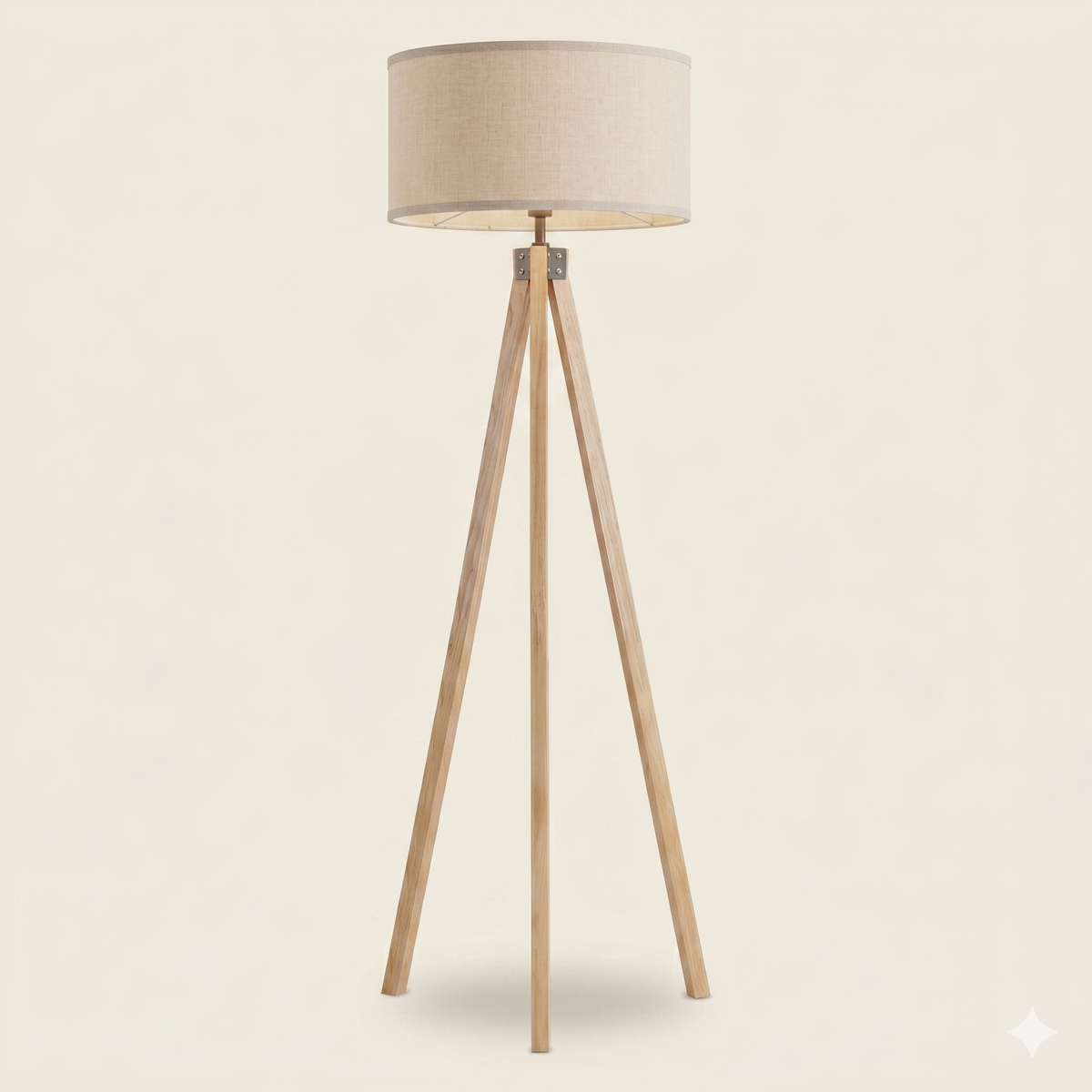 Lampadaire bois scandinave