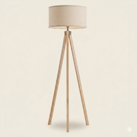 Lampadaire bois scandinave