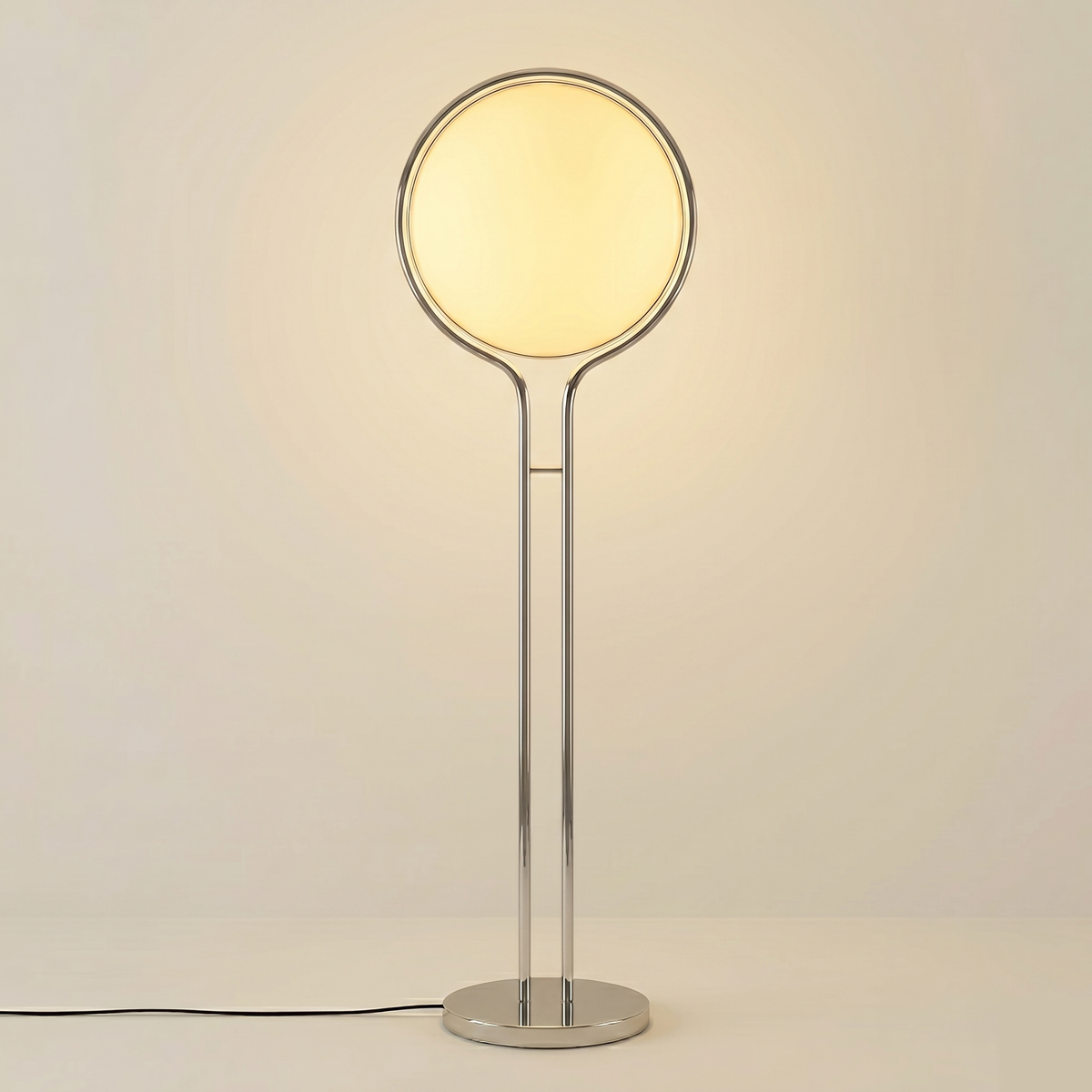Lampadaire acrylique et métal nordique