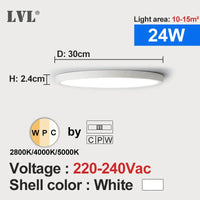 Plafonnier LED bois doré, vue trois quarts du luminaire éteint