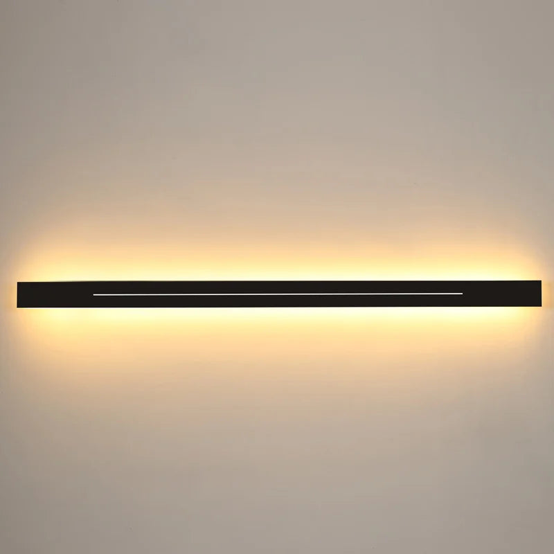 Détail du diffuseur acrylique de l'applique miroir LED dorée