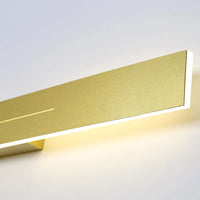Vue trois quarts de l'applique miroir LED 100 cm en lumière chaude