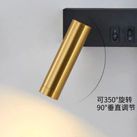 Applique murale noir mat LED, vue latérale design minimaliste