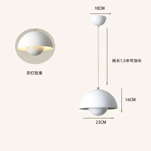 Lustre 23 cm chambre E27, vue détaillée de la connectique ambiance chaleureuse