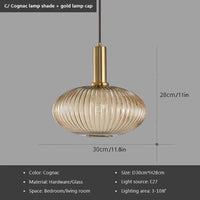 Comparatif des 3 coloris et 2 styles de la suspension verre soufflé
