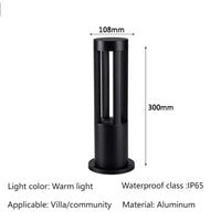 Luminaire extérieur LED IP65 jardin, installé dans extérieur contemporain jeu de lumière naturel