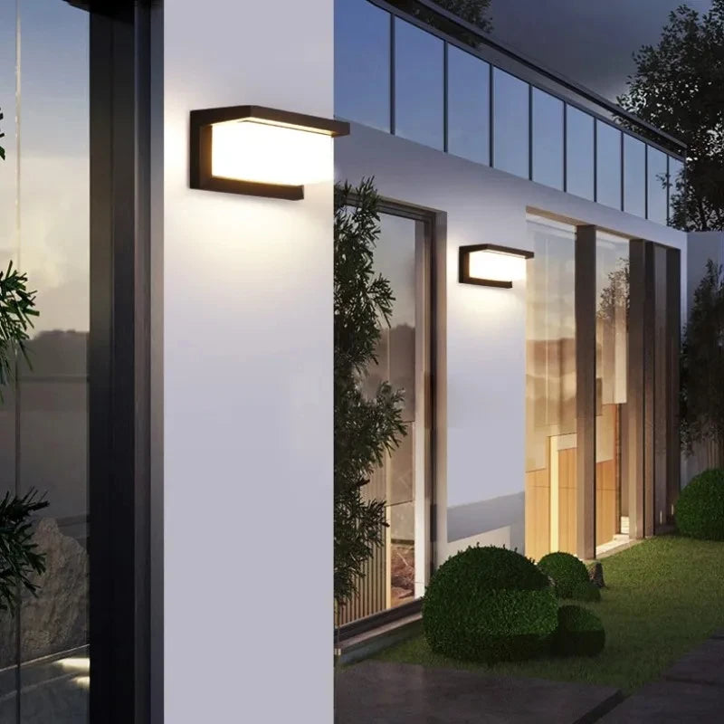 Applique murale extérieure LED capteur mouvement IP65, détail du diffuseur lumineux