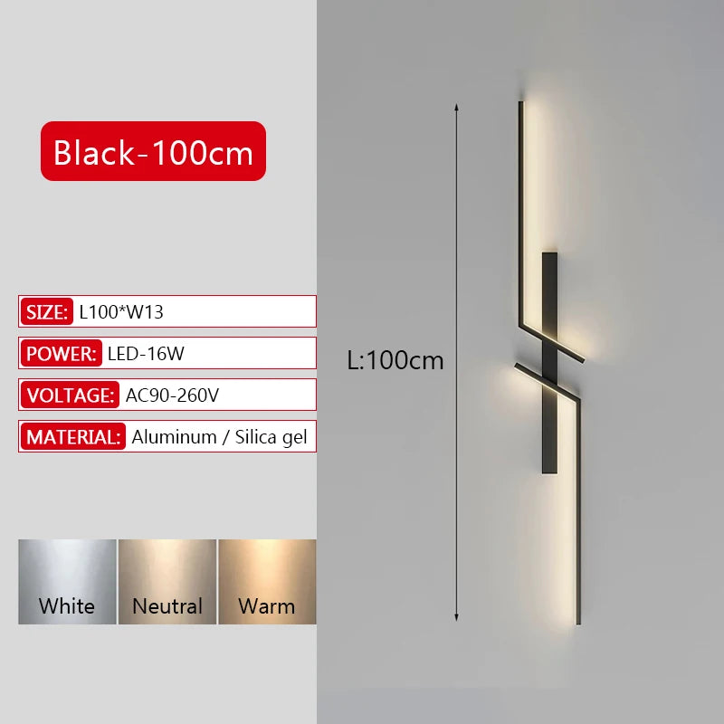 Pose de l'applique murale LED au mur avec supports inclus