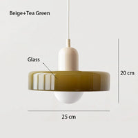Schéma dimensions suspension verre rétro, diamètre hauteur cordon