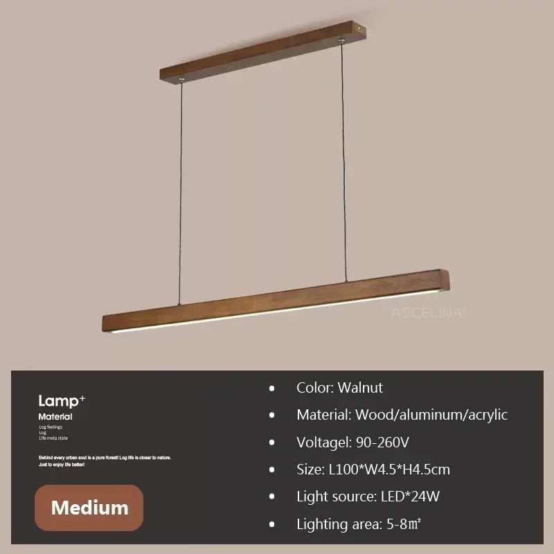 Schéma de pose au plafond de la suspension LED bois, rosace métal