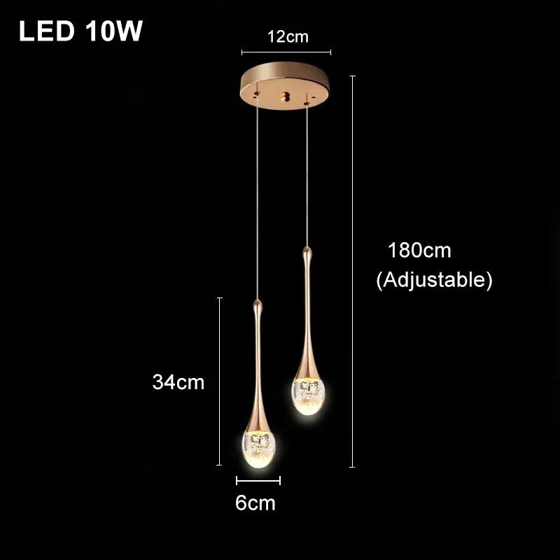 Suspension cristal bulles E27, ambiance lecture coin canapé