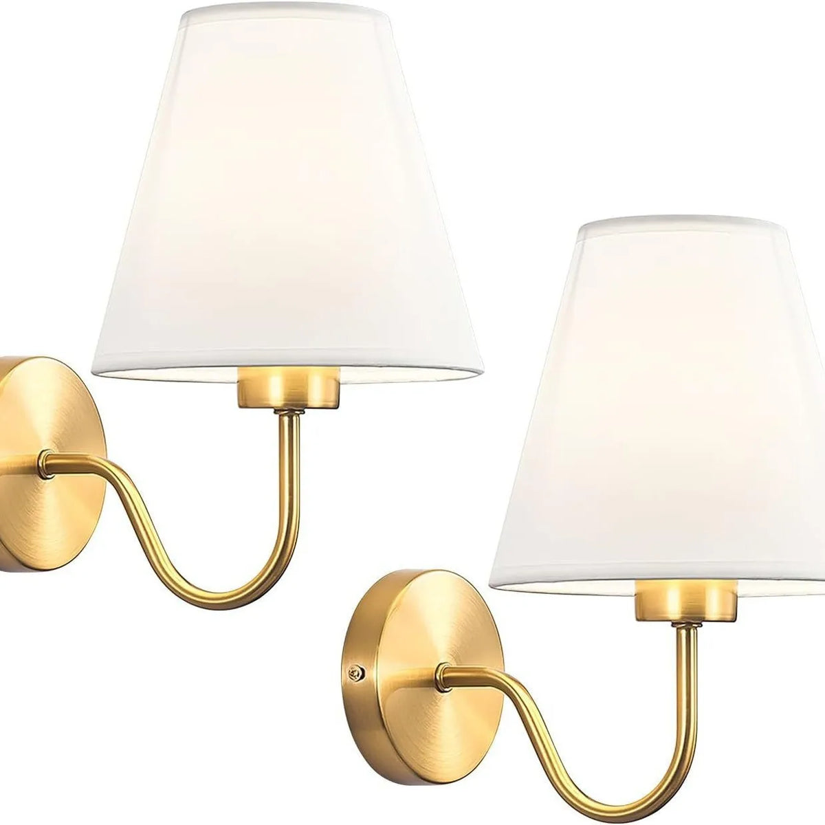 Applique murale tissu rétro, vue trois quarts du luminaire éteint jeu de lumière naturel