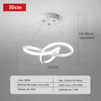Suspension LED noire 30 cm en perspective basse depuis le sol