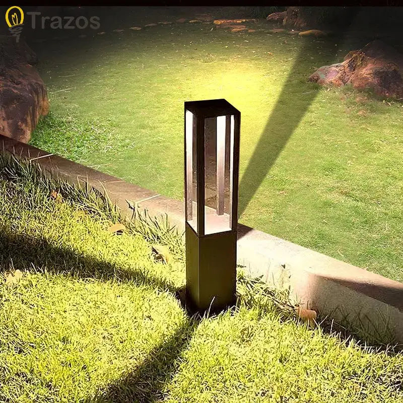 Luminaire extérieur LED IP65 jardin, détail de la finition et du matériau