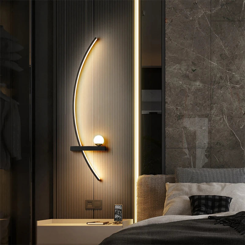 Détail du diffuseur silicone de l'applique murale LED de chevet