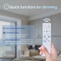 Télécommande infrarouge fournie avec le lustre cristal LED