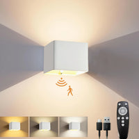 Applique murale rechargeable double diffusion haut bas, ambiance soir