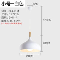 Suspension métal colorée E27 24 cm, détail du diffuseur lumineux