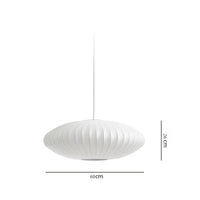 Suspension soie italienne E27 30-50 cm salon, installé en salle à manger cosy ambiance chaleureuse