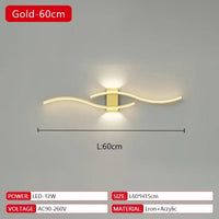 Comparatif des trois formes A, B et C de l'applique murale LED