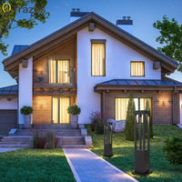Luminaire extérieur LED IP65 jardin, détail du diffuseur lumineux