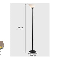 Lampadaire LED design 3 coloris salon E27, détail du diffuseur lumineux