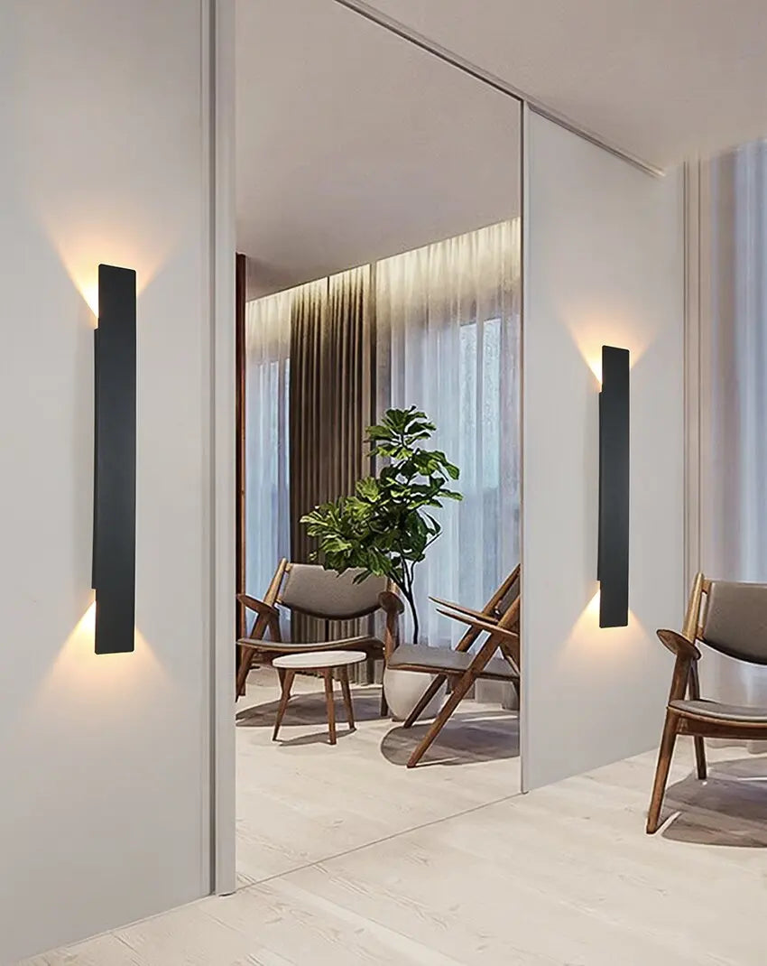 Dimensions détaillées de l'applique murale LED aluminium Nolaire