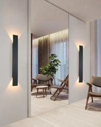 Dimensions détaillées de l'applique murale LED aluminium Nolaire