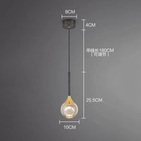 Suspension luxe créative G9, vue rapprochée de la structure jeu de lumière naturel