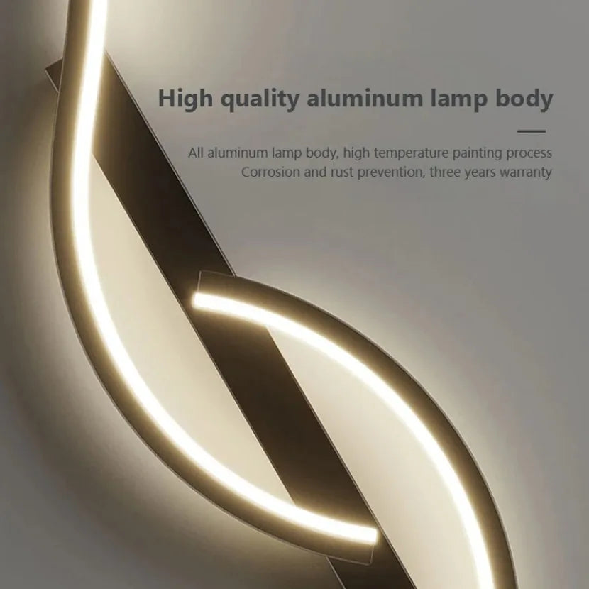 Applique murale LED blanche chaude au-dessus d'une console d'entrée