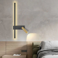 Applique murale nordique noir blanc minimaliste, salon scandinave moderne
