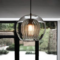 Rosace de plafond et câble textile noir de la suspension loft