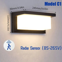 Applique murale extérieure LED capteur mouvement IP65, installé en entrée cosy ambiance chaleureuse