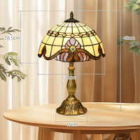 Lampe de chevet verre classique E27 30 cm transparent, détail de la finition et du matériau
