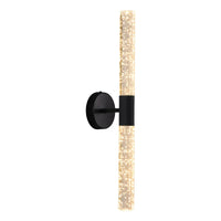 Applique murale murale cristal LED, détail du diffuseur lumineux