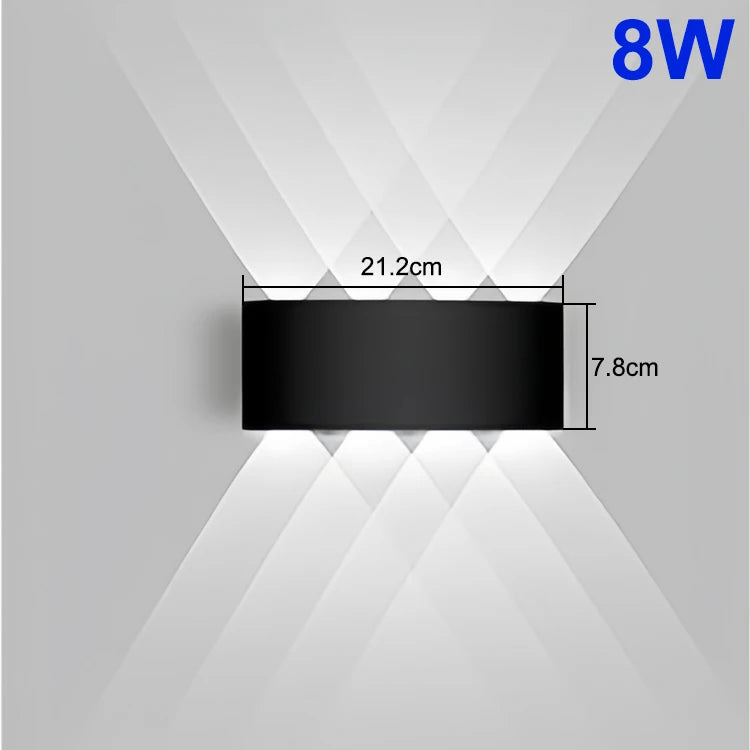 Applique murale LED dans chambre épurée, lumière douce