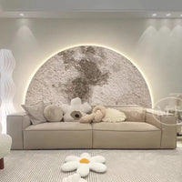 Applique tableau LED format 40 x 80 cm, salon scandinave minimaliste
