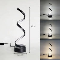 Lampadaire scandinave LED noir vue globale salon moderne