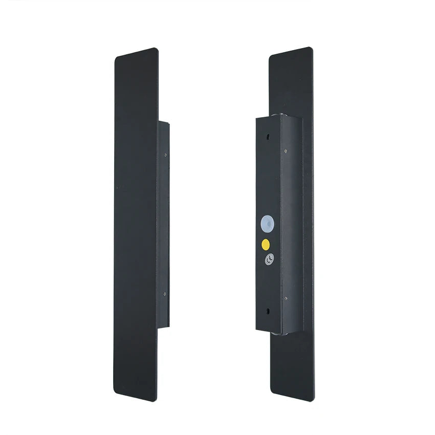 Applique murale noire 41 cm, puissance 18 W, grande façade éclairée